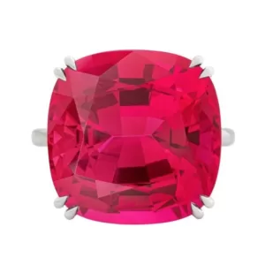 20.83 ct unheated spinel from Tanzania mounted in a ring, sold for ca. US$ 980,000 at Christie’s in Geneva in May 2023. Photo: Christie’s.